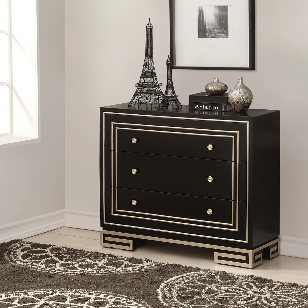 Spaxton Black Accent Cabinet - Thumbnail - Image 2