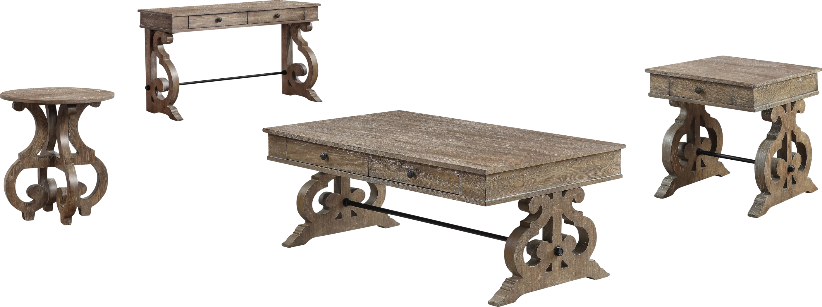Spedale Brown Console Table - Thumbnail - Image 7