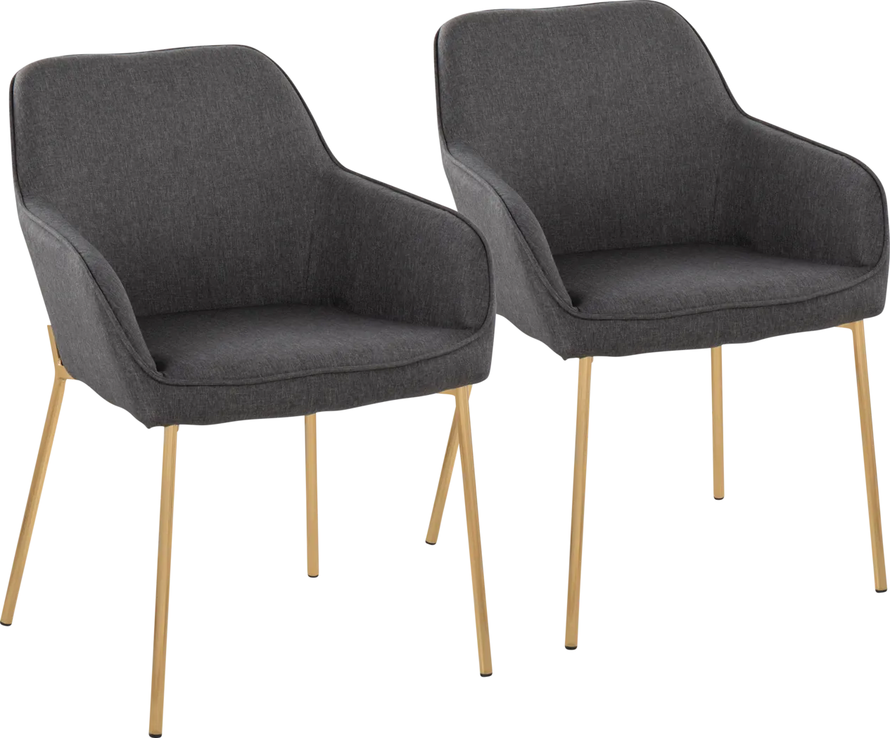 Speirit I Charcoal Arm Chair, Set of 2 - Thumbnail - Image 1