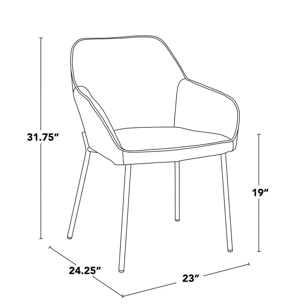 Speirit I Cream Arm Chair, Set of 2 - Thumbnail - Image 11