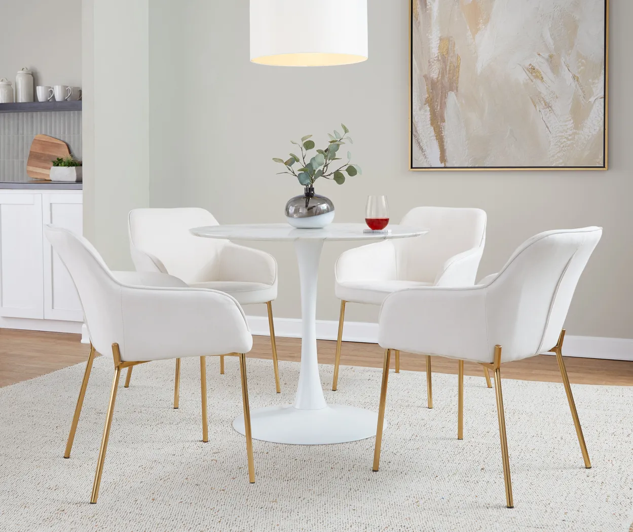 Speirit I Cream Arm Chair, Set of 2 - Thumbnail - Image 3