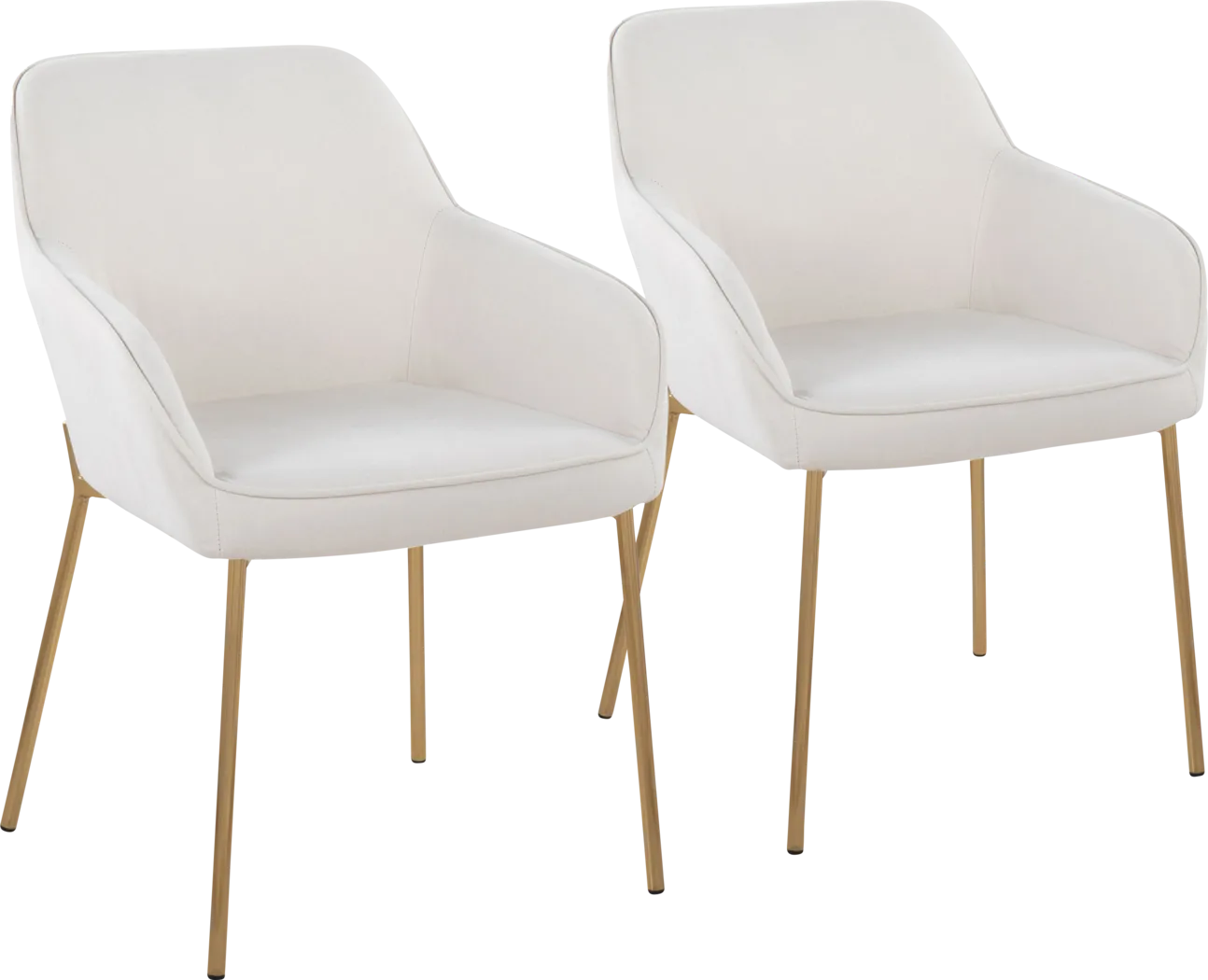 Speirit I Cream Arm Chair, Set of 2 - Thumbnail - Image 1