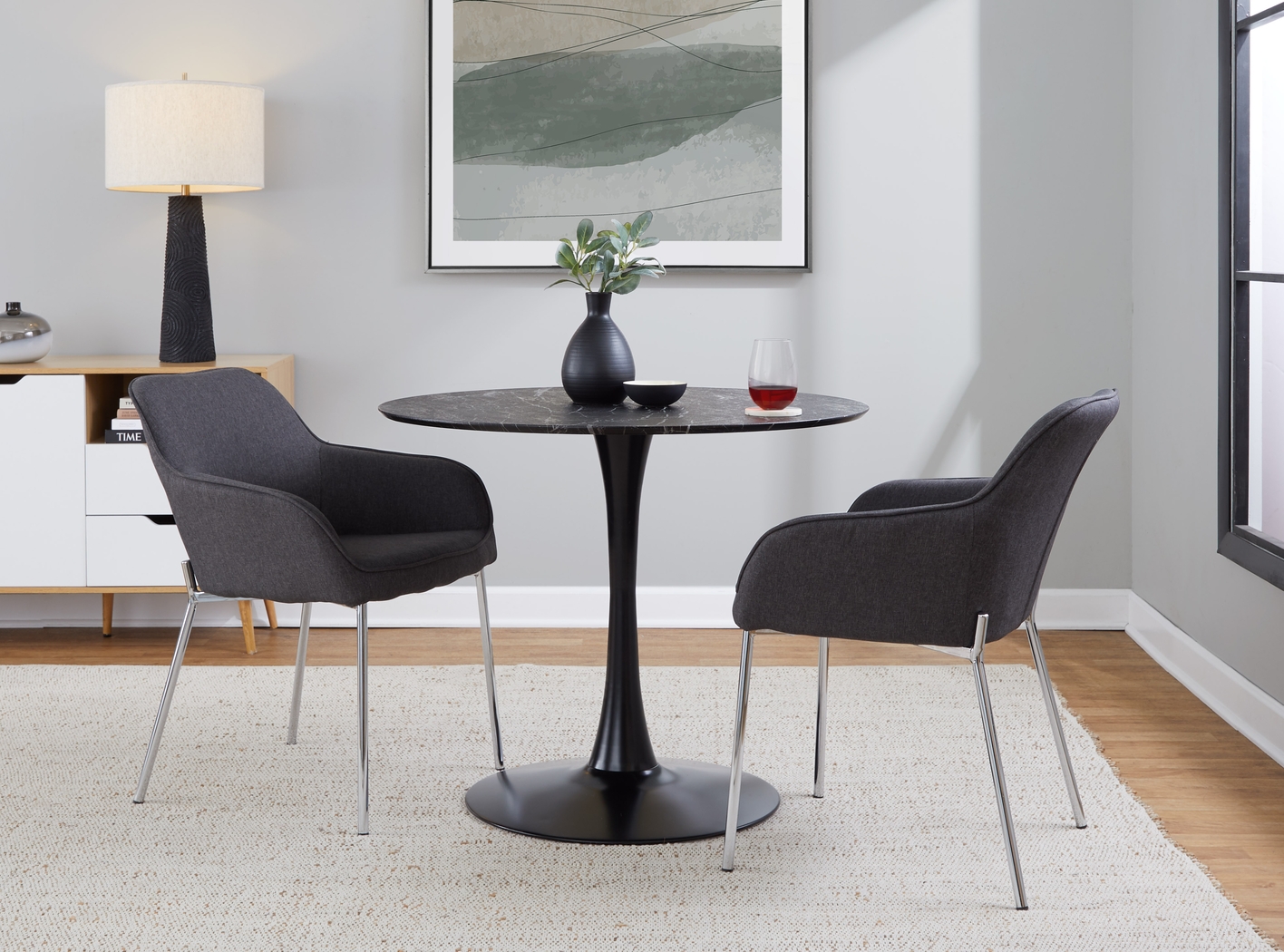 Speirit II Charcoal Arm Chair, Set of 2 - Thumbnail - Image 9