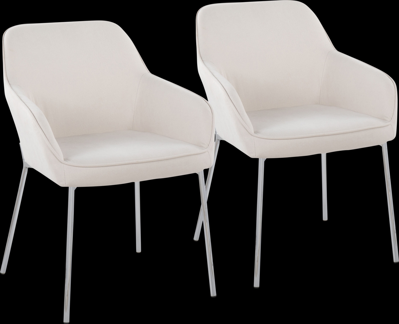 Speirit II Cream Arm Chair, Set of 2 - Thumbnail - Image 1