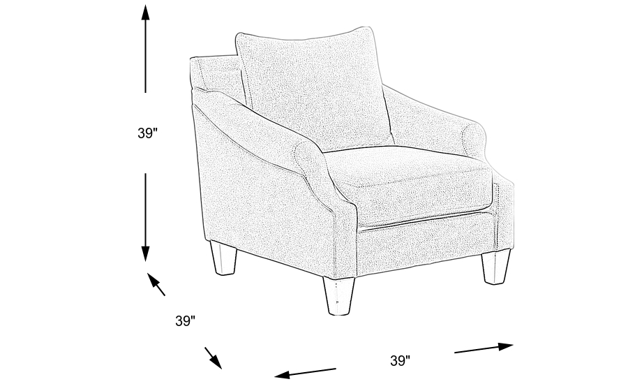 Dimension Image. Please refer to the Dimension Tab on this page for dimension details.