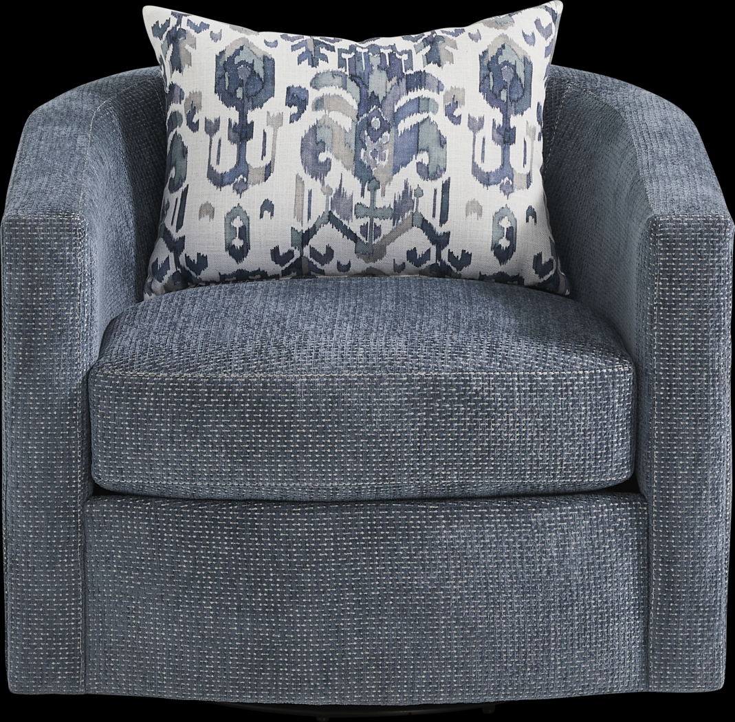 Spellman Blue Swivel Chair - Thumbnail - Image 2