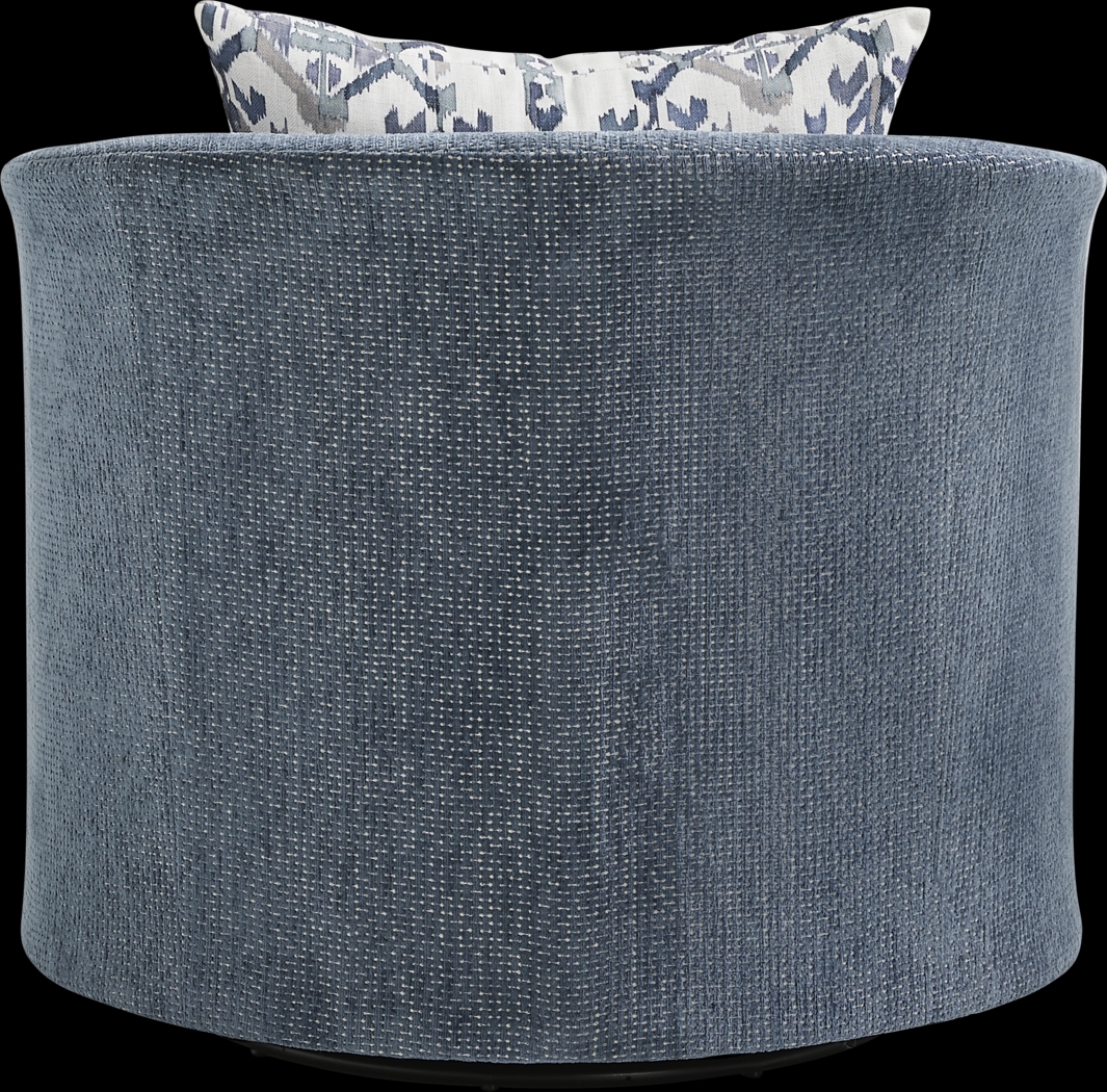 Spellman Blue Swivel Chair - Thumbnail - Image 3
