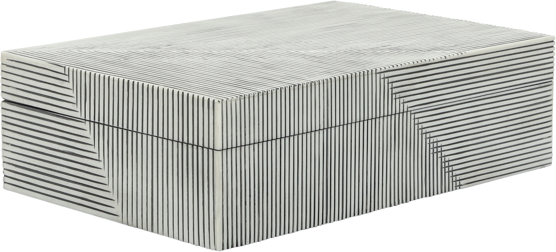 Spenseth White Decorative Box, Set of 2 - Thumbnail - Image 3