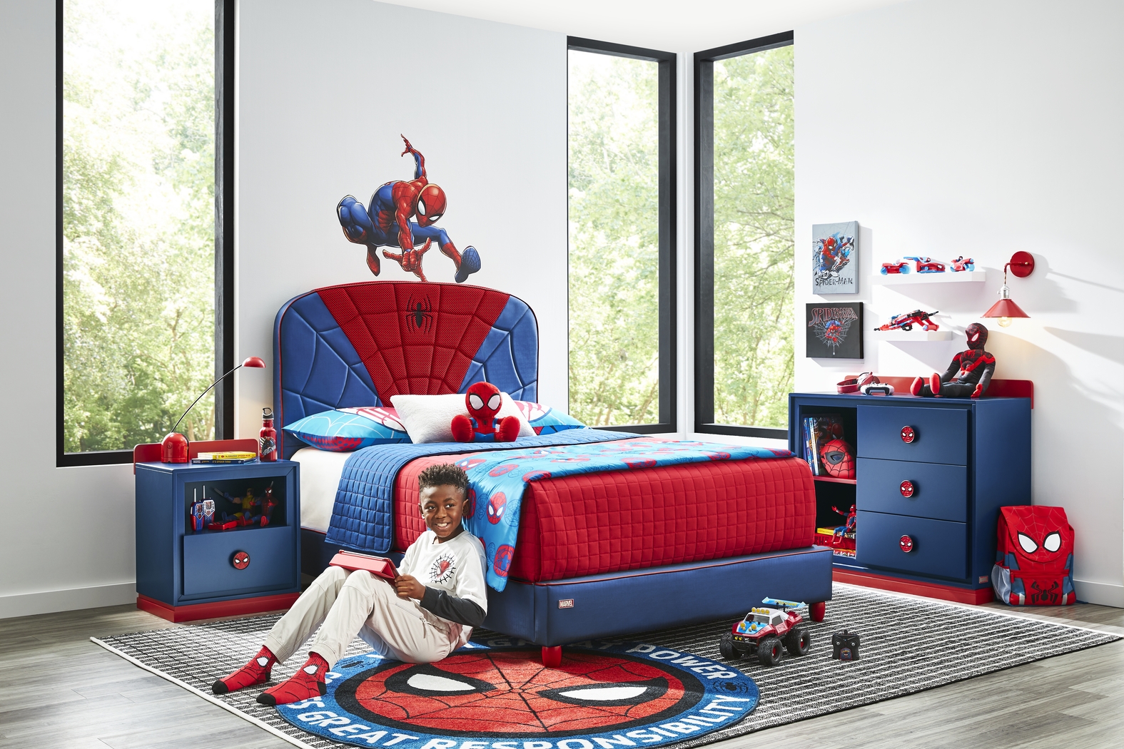 Spider-Man Full Upholstered Bedroom - Thumbnail - Image 7