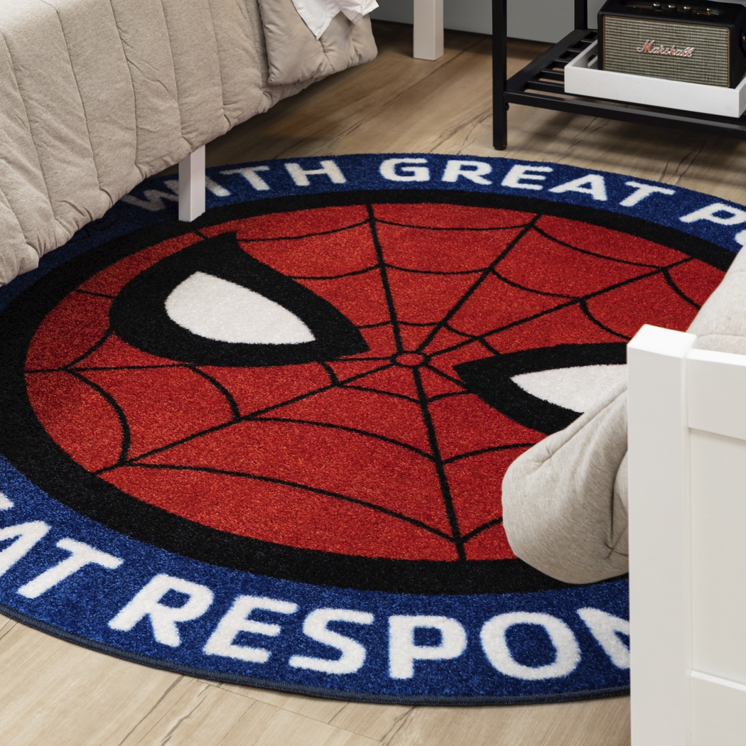 Kids Disney Spider-Man Power Multi 5' Round Rug - Thumbnail - Image 4