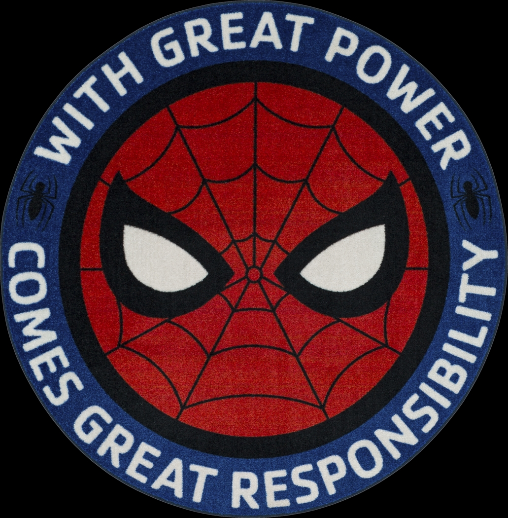 Kids Disney Spider-Man Power Multi 5' Round Rug - Thumbnail - Image 1