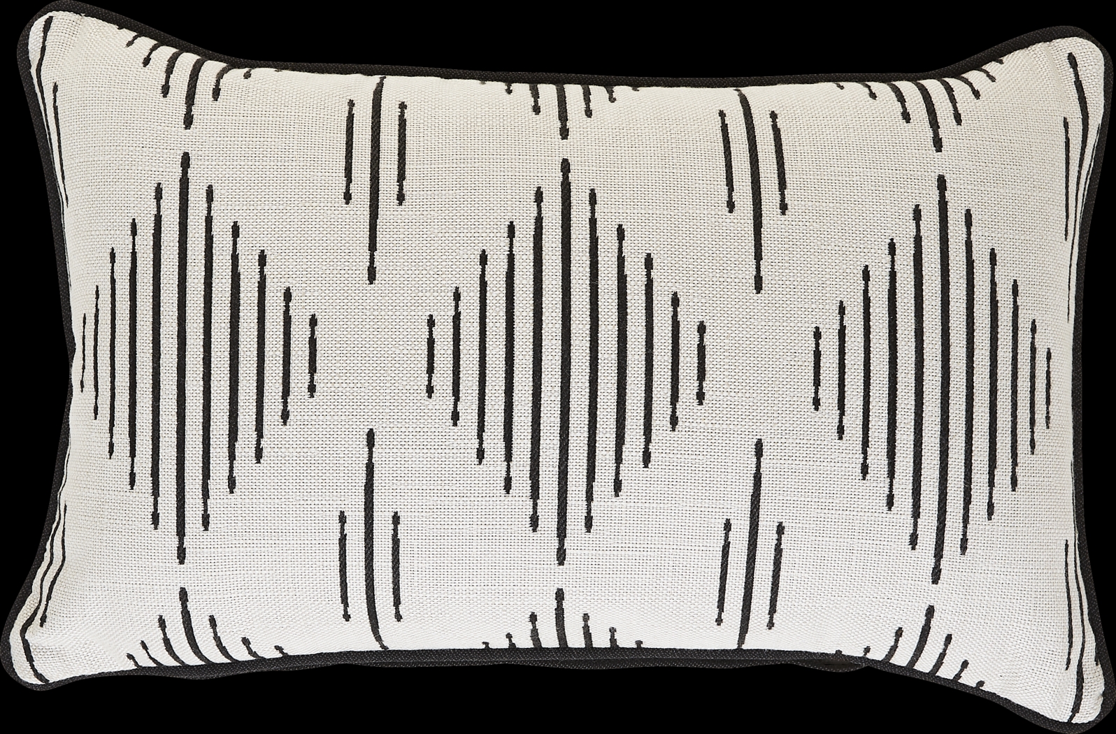 Spinner Diamond Onyx Indoor/Outdoor Kidney Pillow - Thumbnail - Image 1