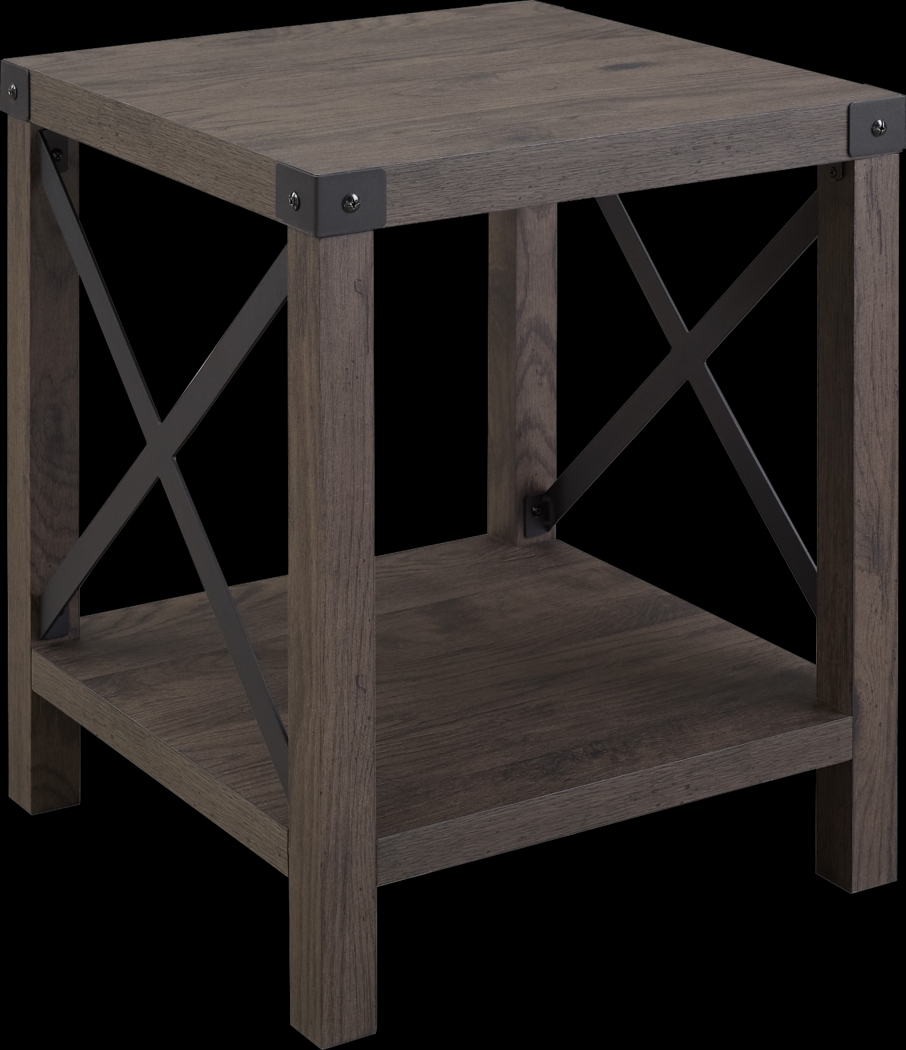 Splitrock Brown End Table - Thumbnail - Image 1