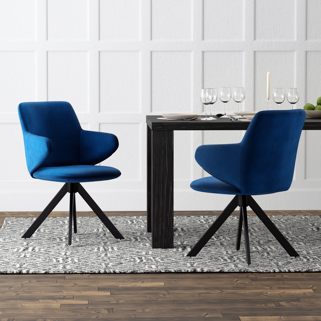 Spoklies Blue Arm Chair - Thumbnail - Image 2