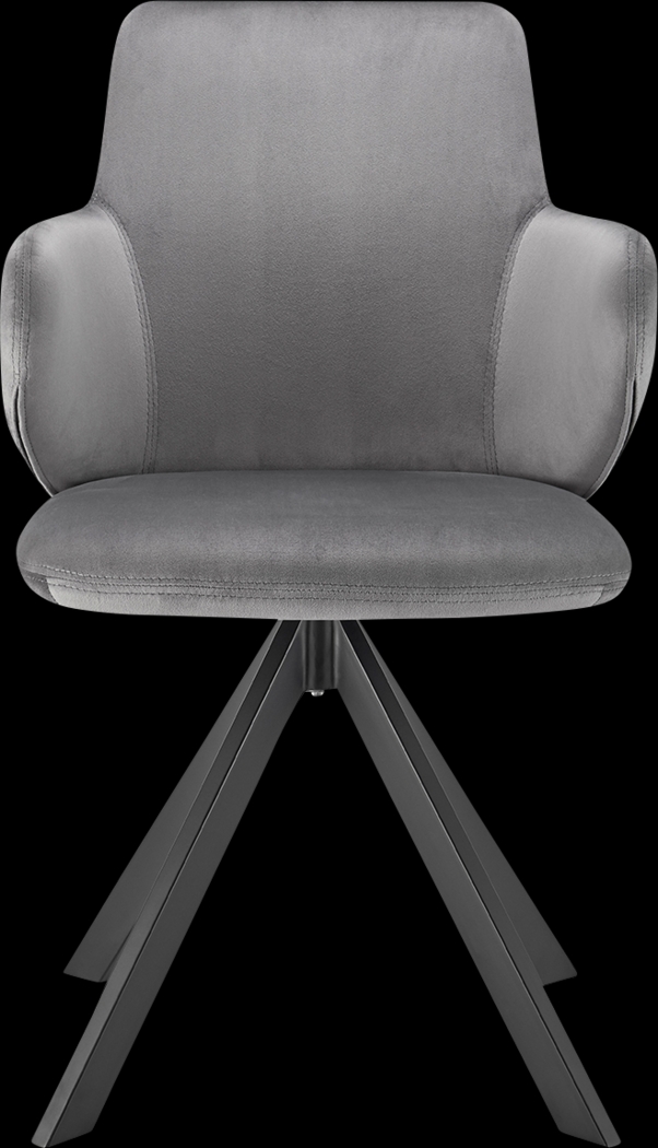 Spoklies Gray Swivel Arm Chair - Thumbnail - Image 2