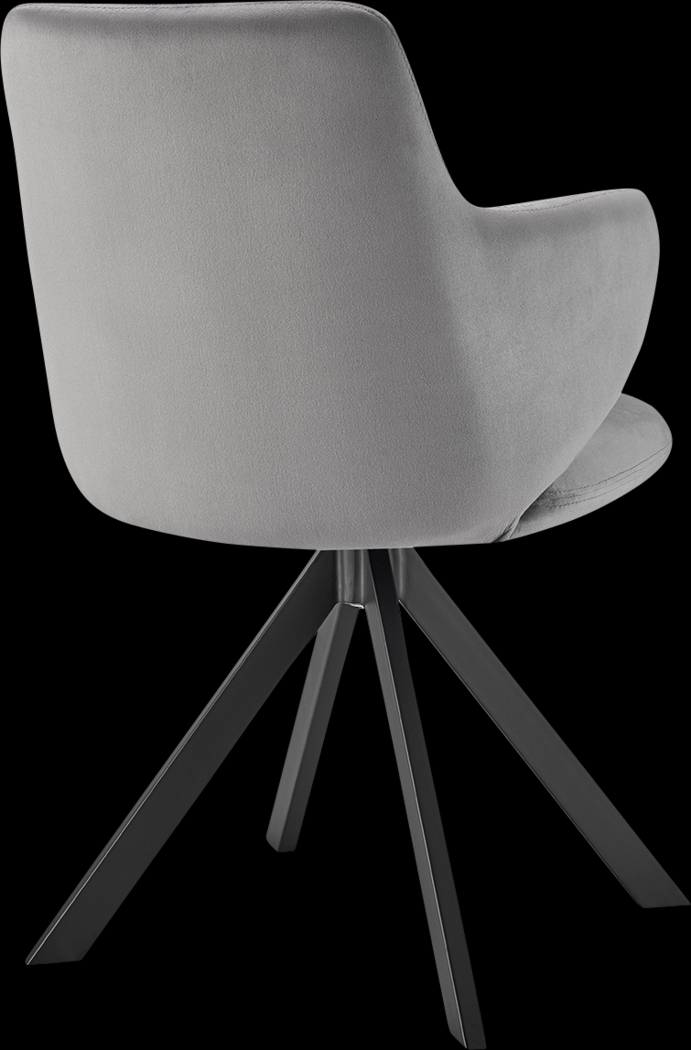 Spoklies Gray Swivel Arm Chair - Thumbnail - Image 5