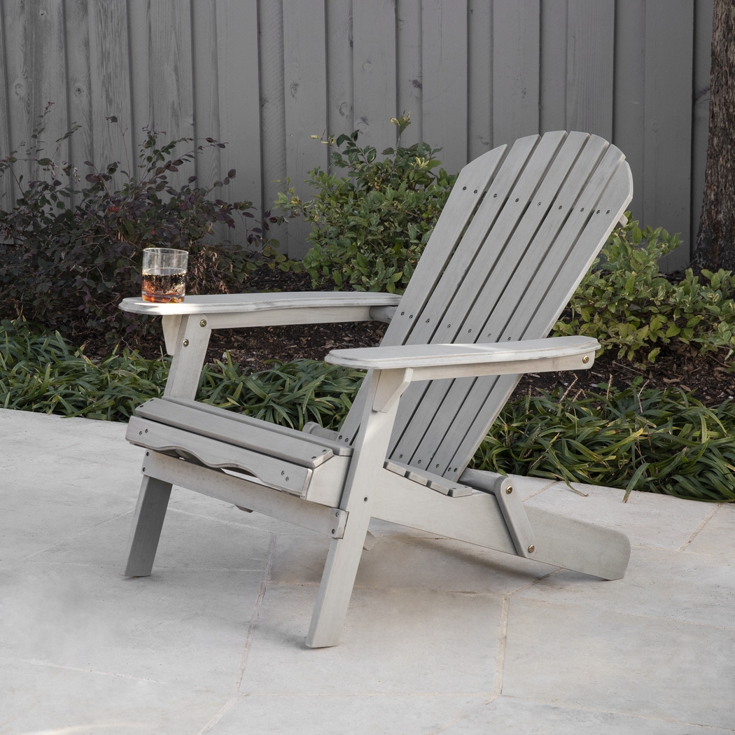 Spratly Gray Outdoor Accent Chair - Thumbnail - Image 2