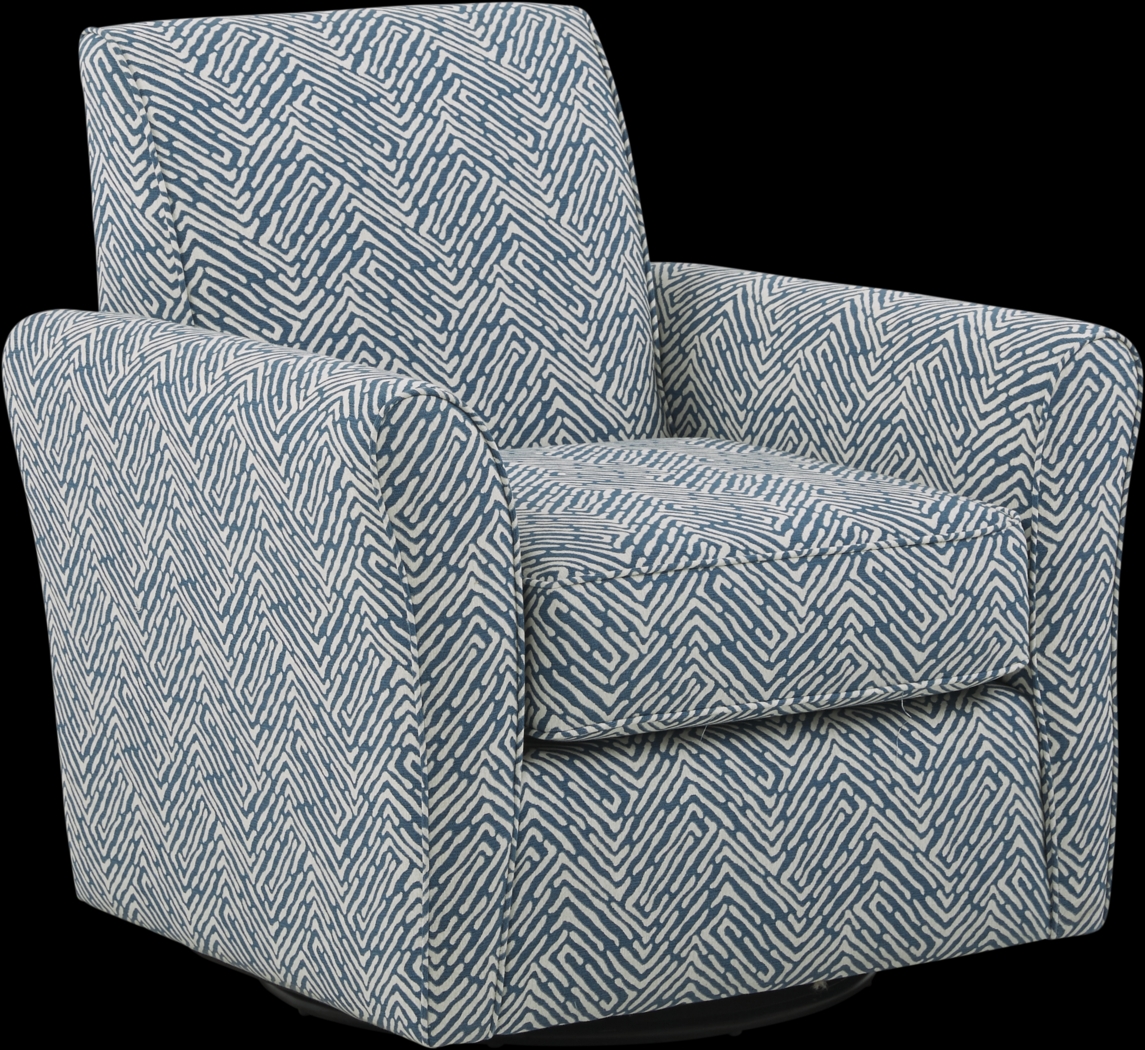 Spring Blooms Accent Swivel Chair - Thumbnail - Image 1