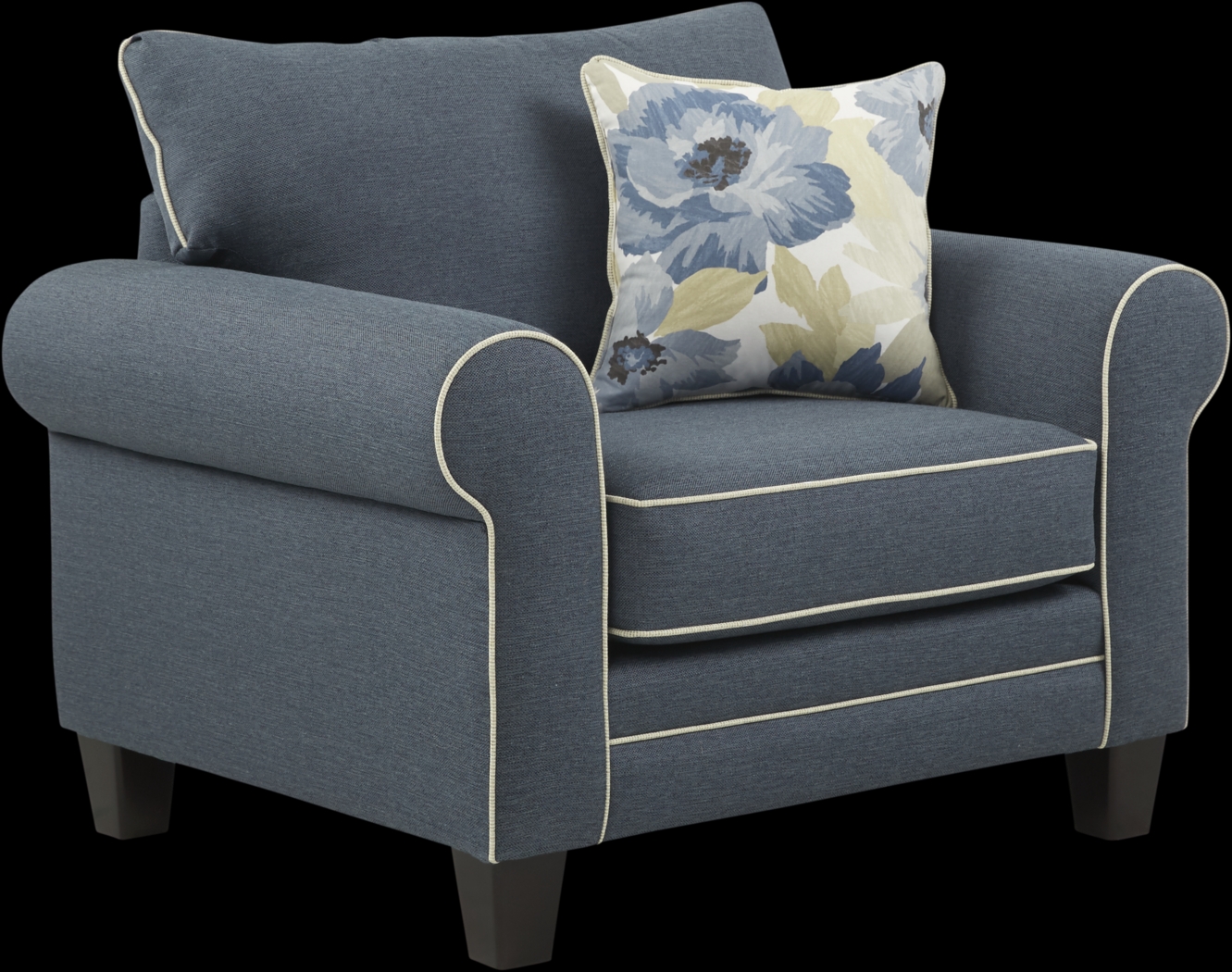 Spring Blooms Blue Chair - Thumbnail - Image 1