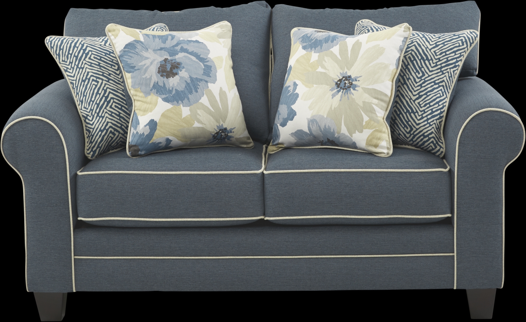 Spring Blooms Blue 7 Pc Living Room - Thumbnail - Image 4