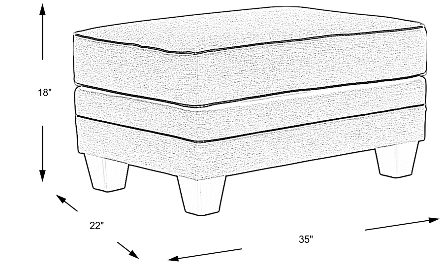 Dimension Image. Please refer to the Dimension Tab on this page for dimension details.