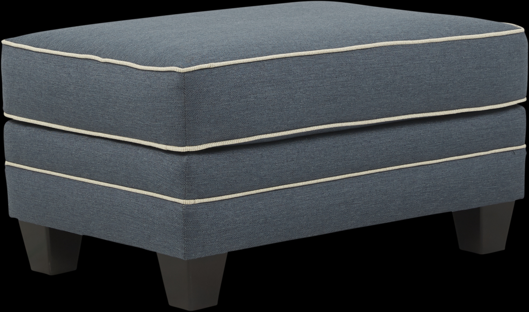 Spring Blooms Blue Ottoman - Thumbnail - Image 1