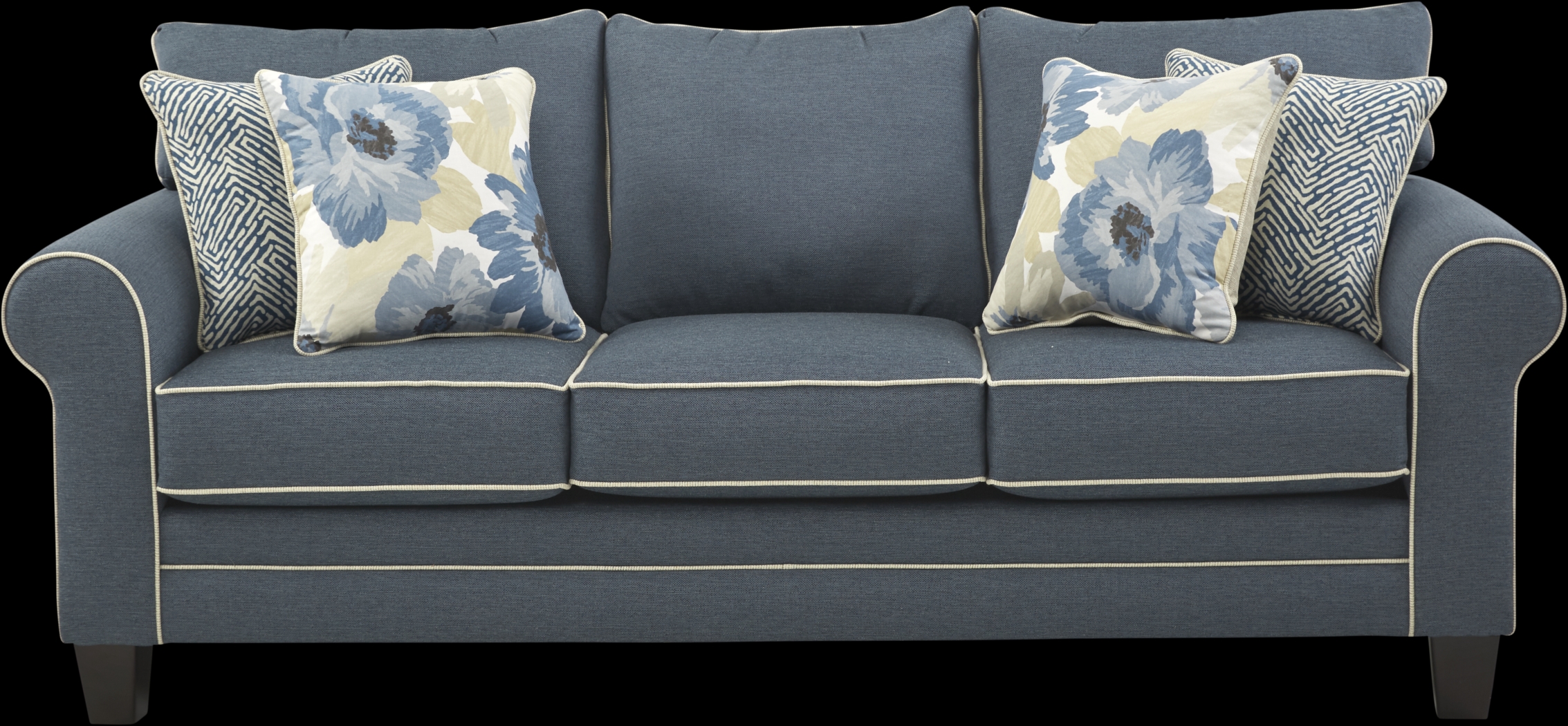 Spring Blooms Blue Sofa - Thumbnail - Image 1