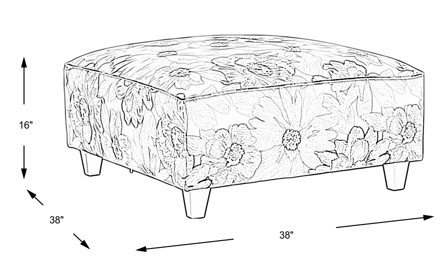 Dimension Image. Please refer to the Dimension Tab on this page for dimension details.