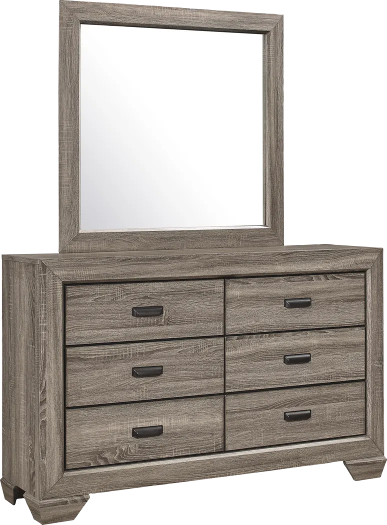 Spring Branch Gray 5 Pc Queen Bedroom - Thumbnail - Image 4