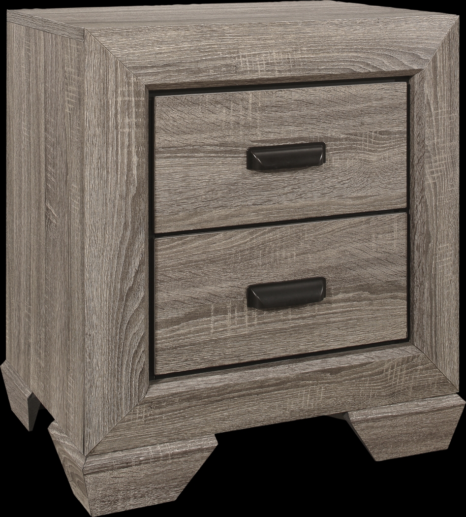 Spring Branch Gray Nightstand - Thumbnail - Image 1