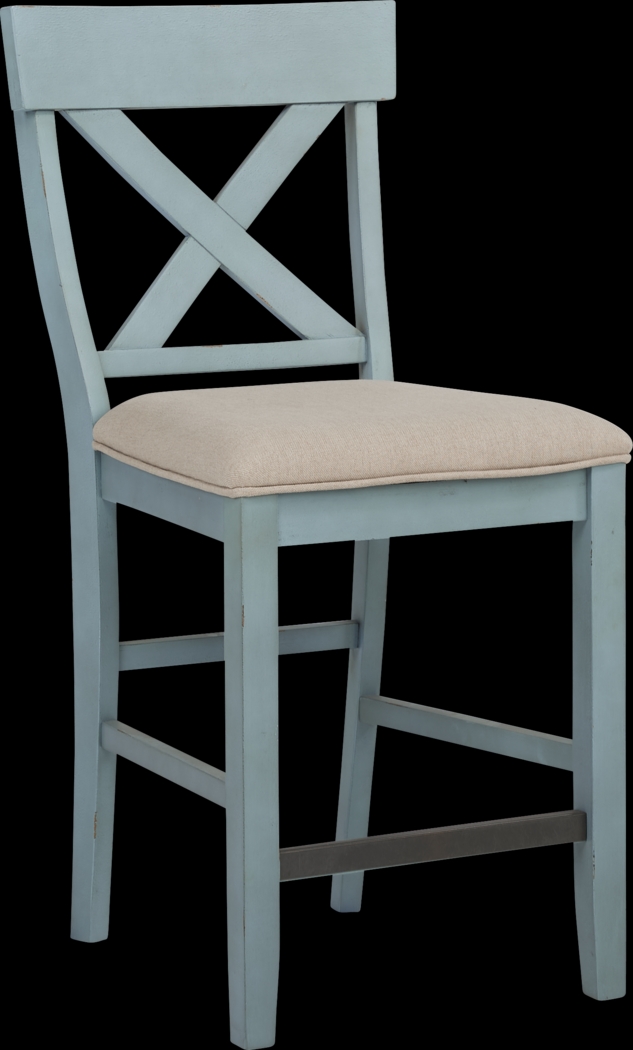 Spring Cottage Blue 5 Pc Counter Height Dining Set - Thumbnail - Image 5