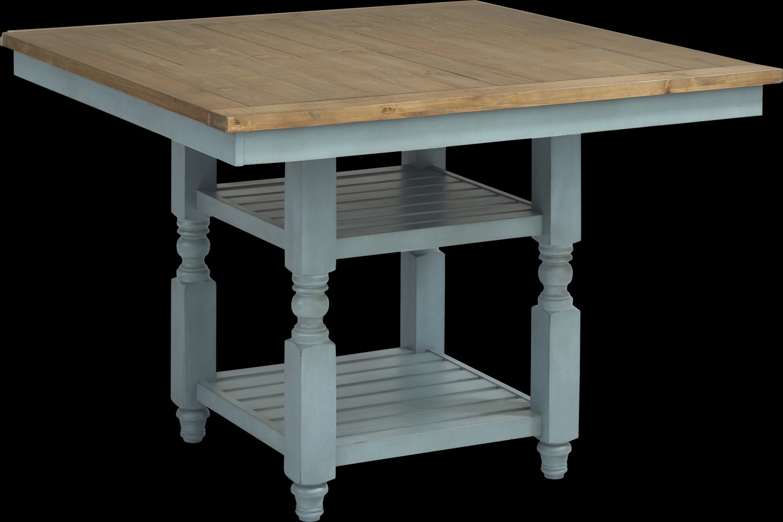 Spring Cottage Blue 5 Pc Counter Height Dining Set - Thumbnail - Image 2