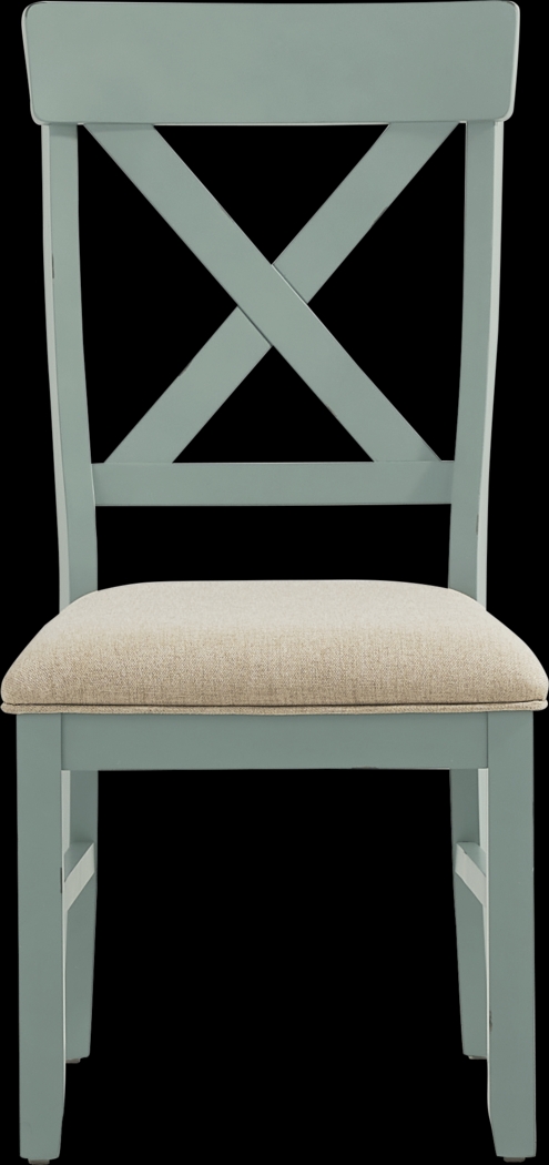 Spring Cottage Blue 5 Pc Round Drop Leaf Dining Room - Thumbnail - Image 8