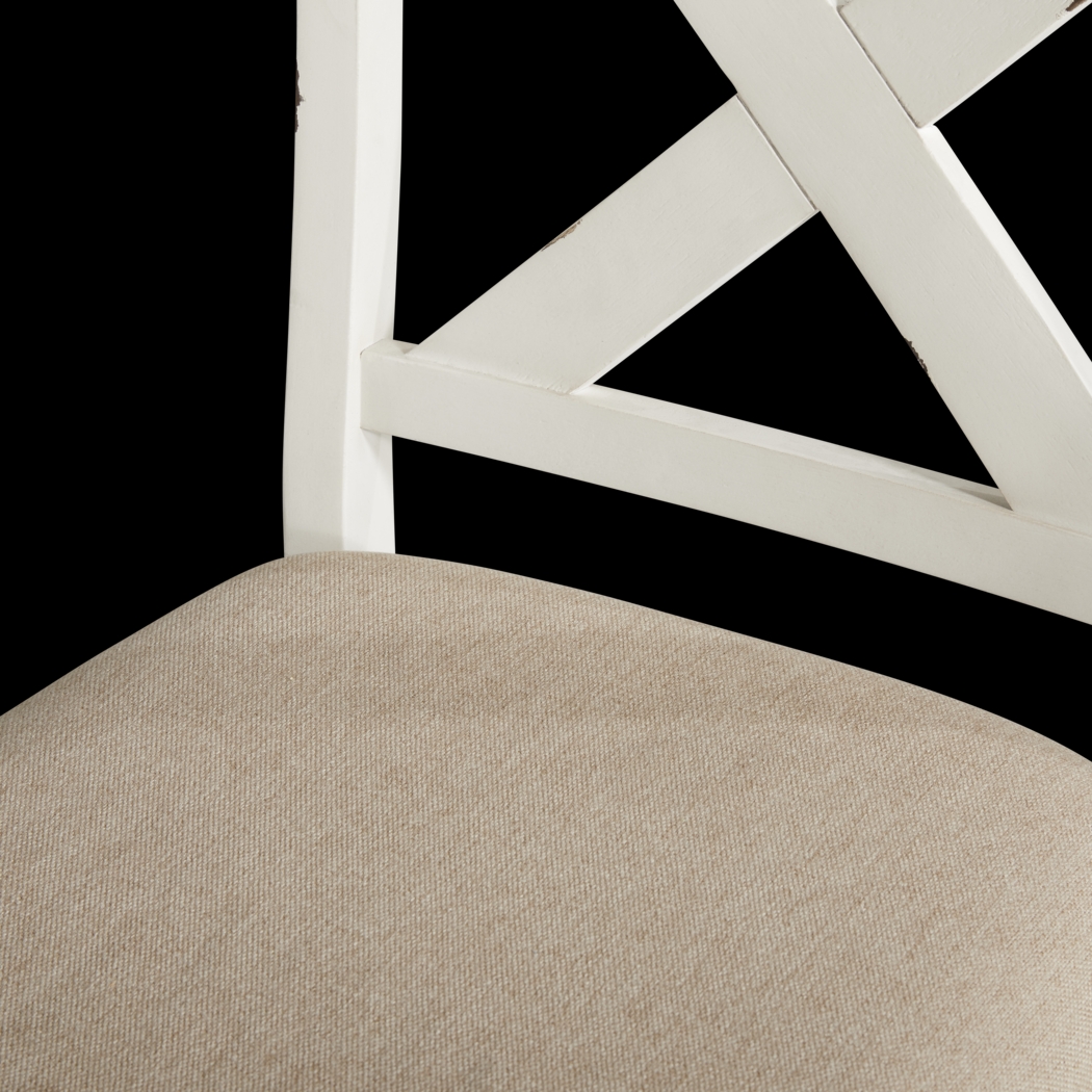 Spring Cottage White 5 Pc Counter Height Dining Set - Thumbnail - Image 7