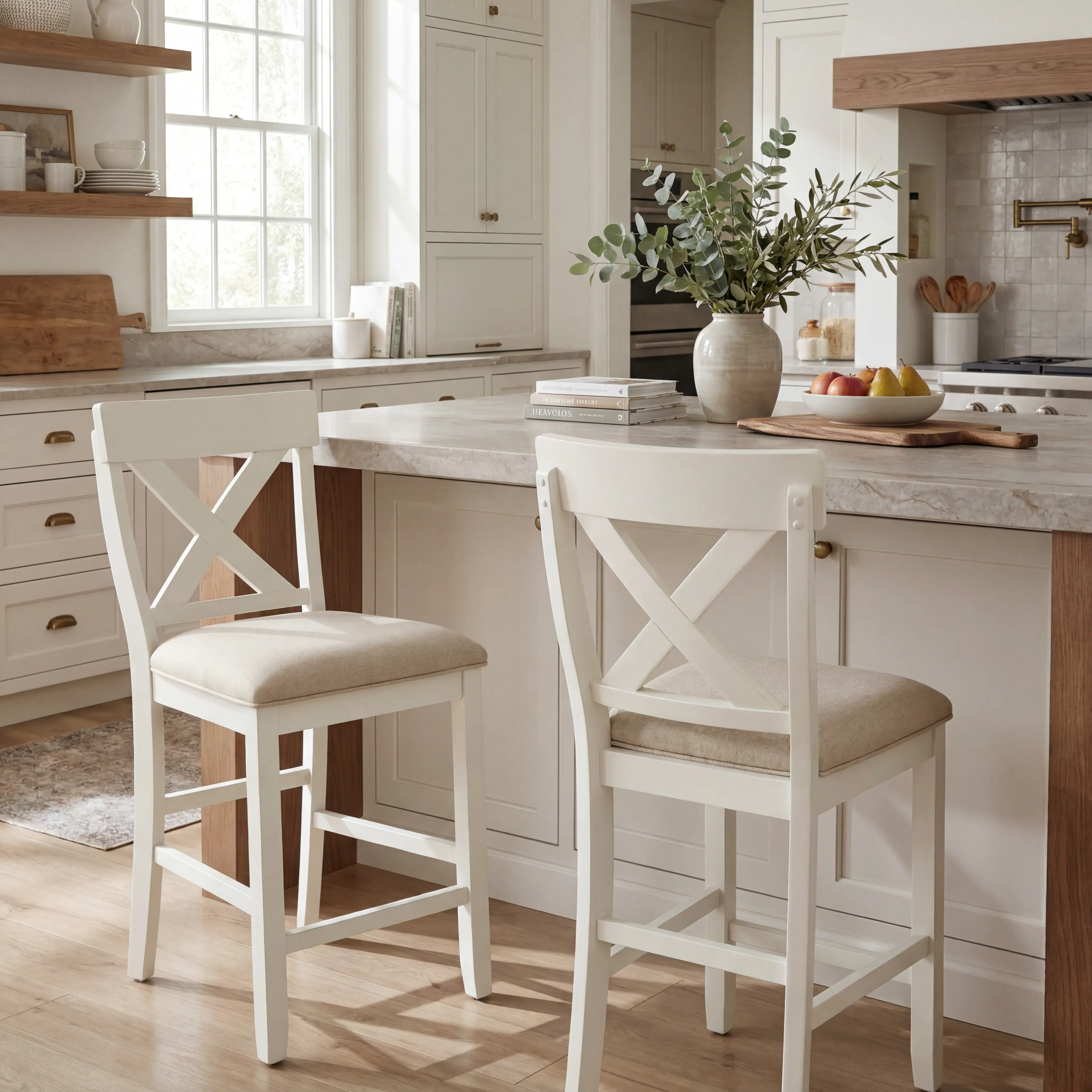 Spring Cottage White 5 Pc Counter Height Dining Set - Thumbnail - Image 10