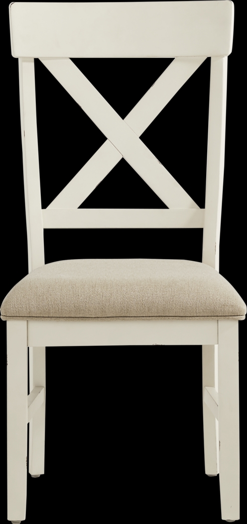 Spring Cottage White 5 Pc Round Drop Leaf Dining Room - Thumbnail - Image 8