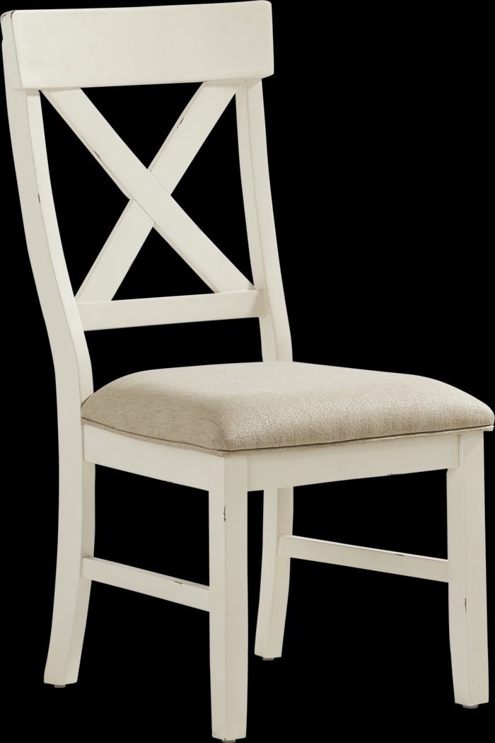 Spring Cottage White 5 Pc Round Drop Leaf Dining Room - Thumbnail - Image 7