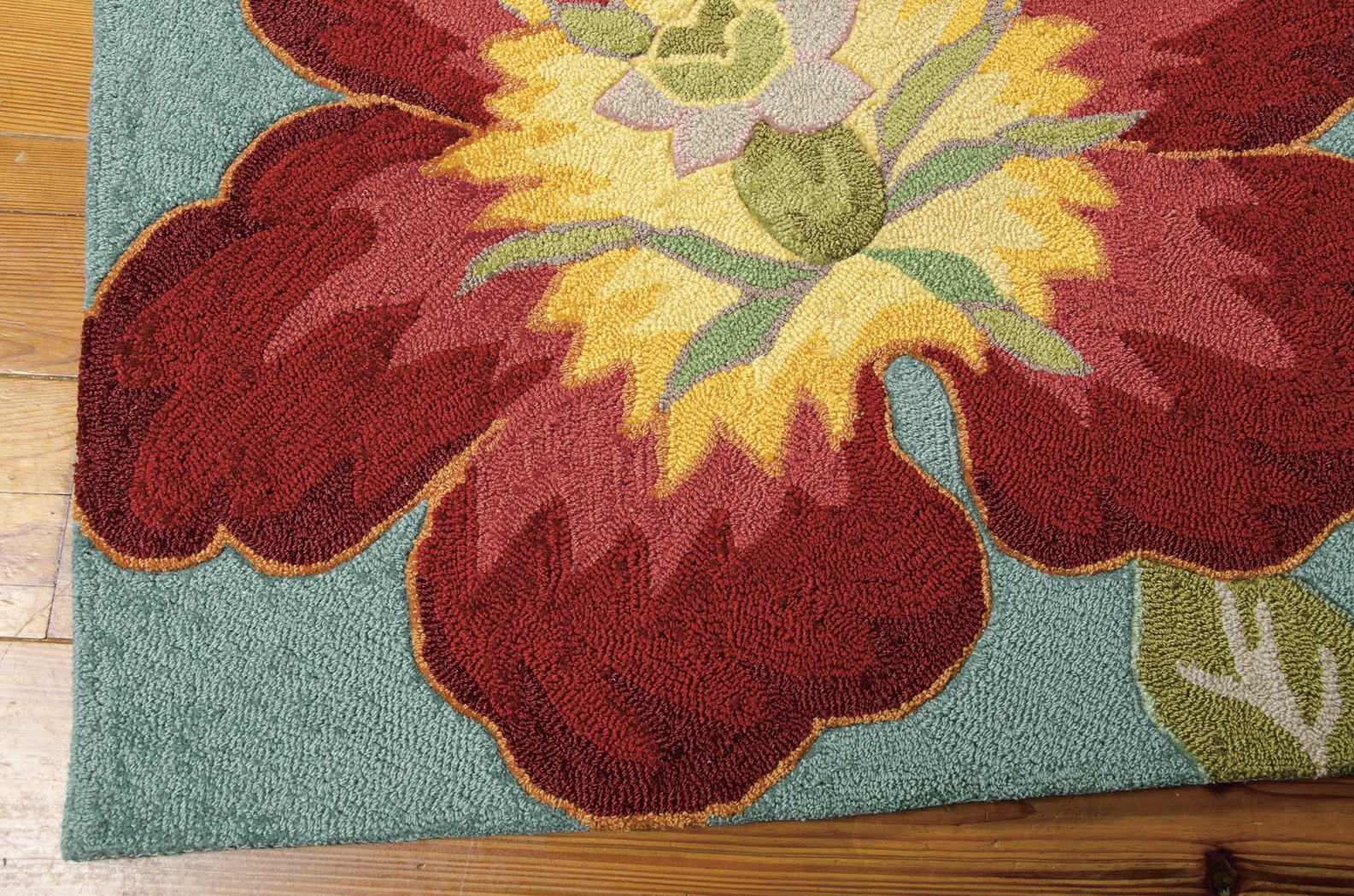 Spring Flowers Blue  8' x 10'6 Rug - Thumbnail - Image 2