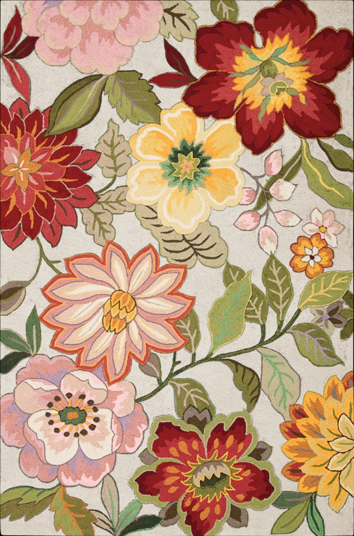 Spring Flowers Ivory 5' x 7'6" Rug - Thumbnail - Image 1