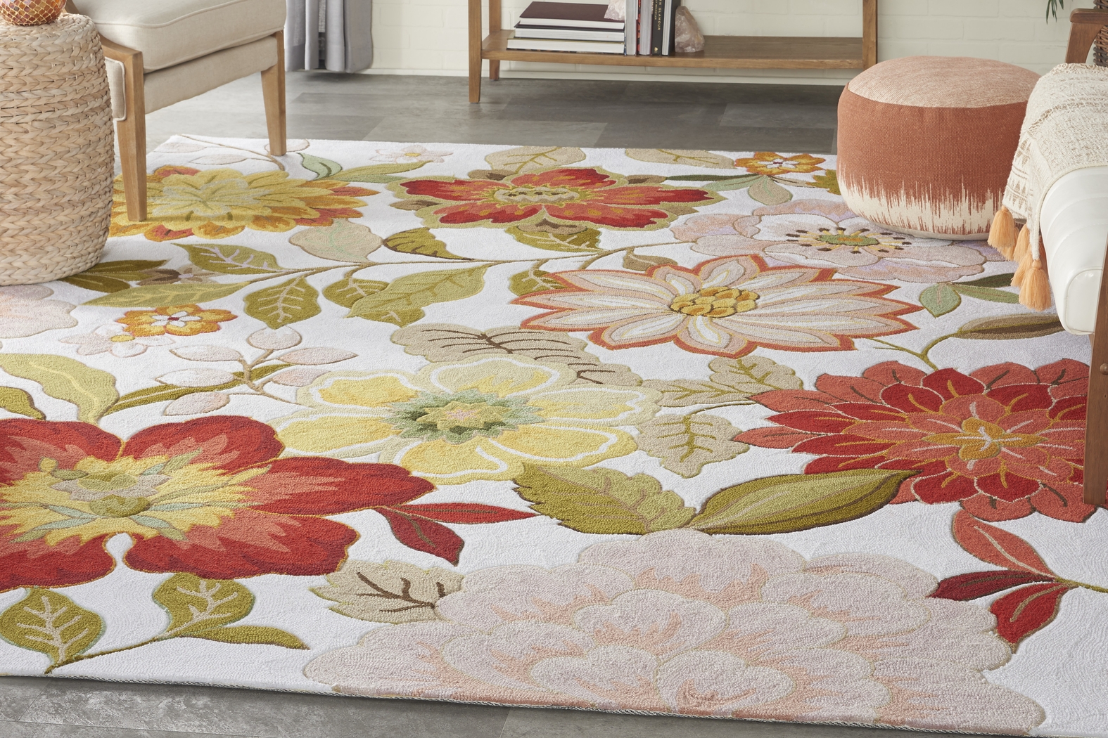 Spring Flowers Ivory 8' x 10'6" Rug - Thumbnail - Image 2