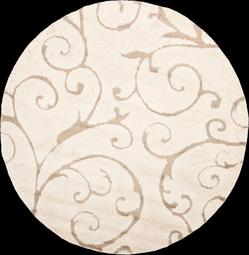 Spring Villa Beige 8' Round Rug - Thumbnail - Image 1
