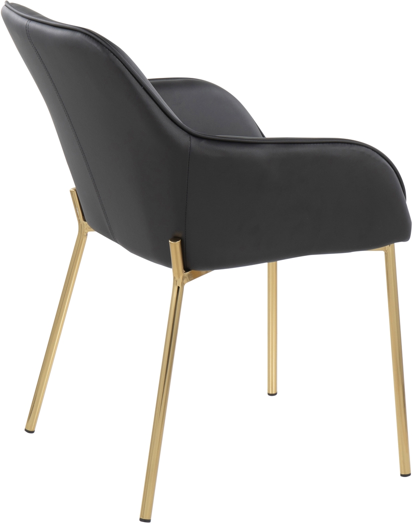 Springmire I Black Dining Chair Set of 2 - Thumbnail - Image 4