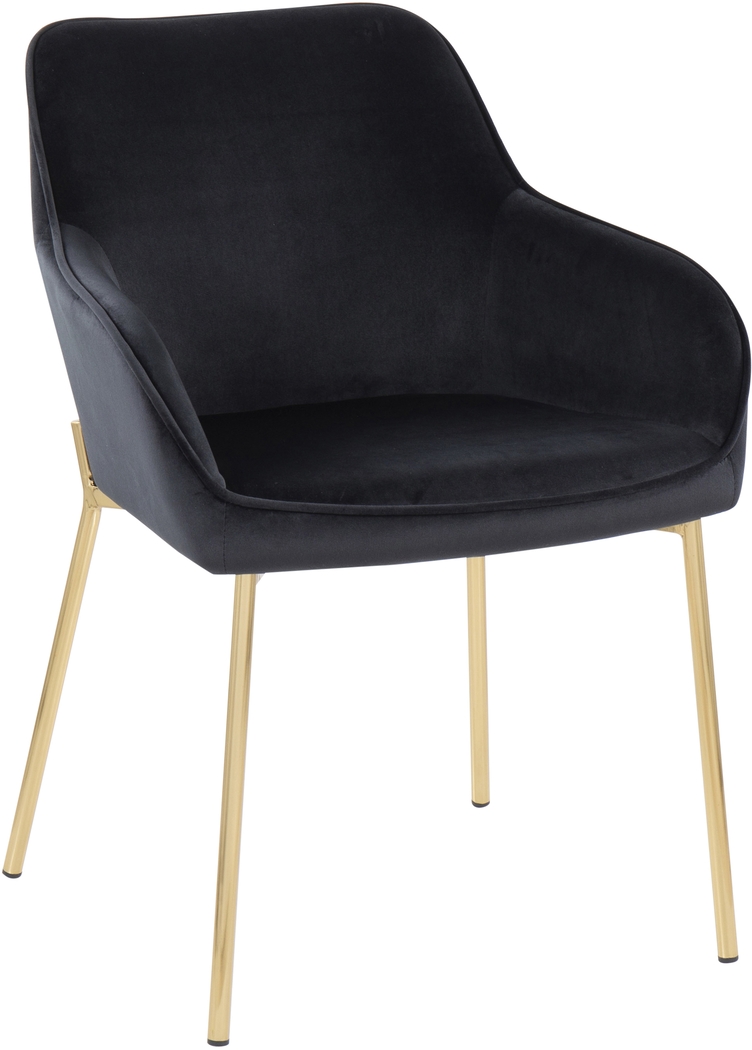 Springmire I Black Dining Chair Set of 2 - Thumbnail - Image 2