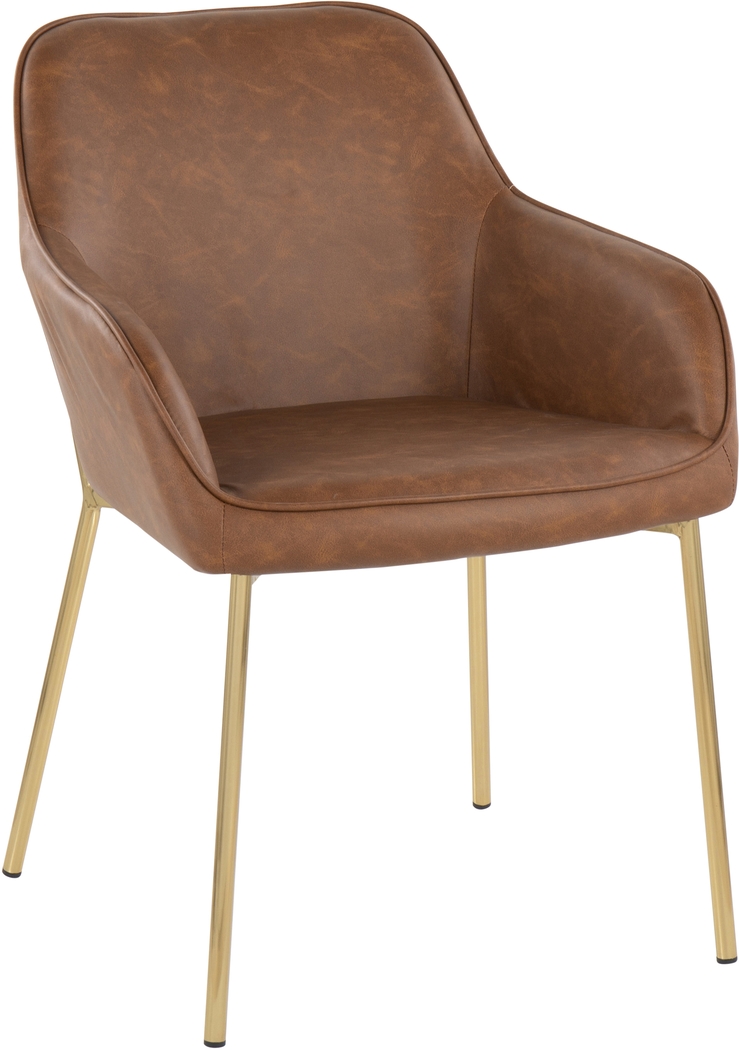 Springmire I Camel Dining Chair Set of 2 - Thumbnail - Image 2