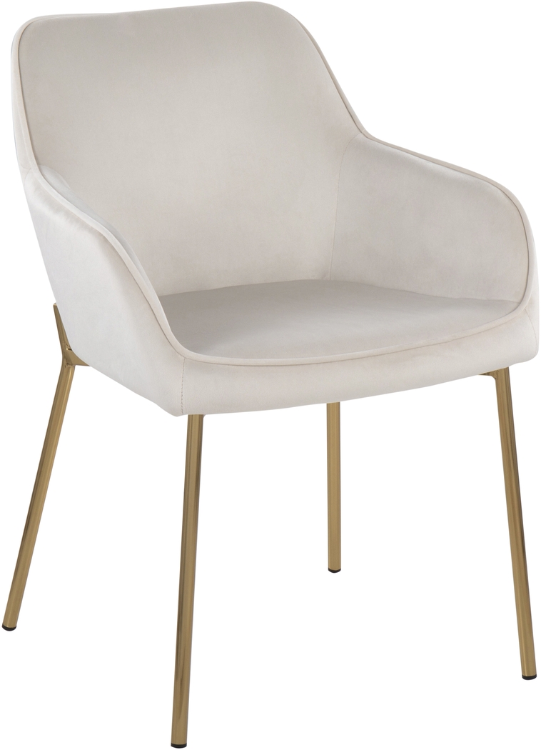 Springmire I Cream Dining Chair Set of 2 - Thumbnail - Image 2