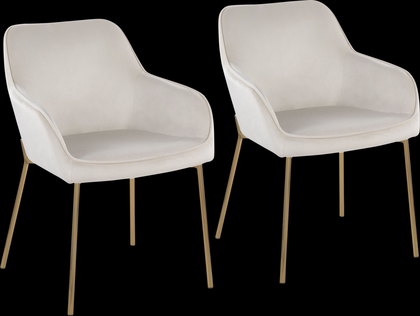 Springmire I Cream Dining Chair Set of 2 - Thumbnail - Image 1