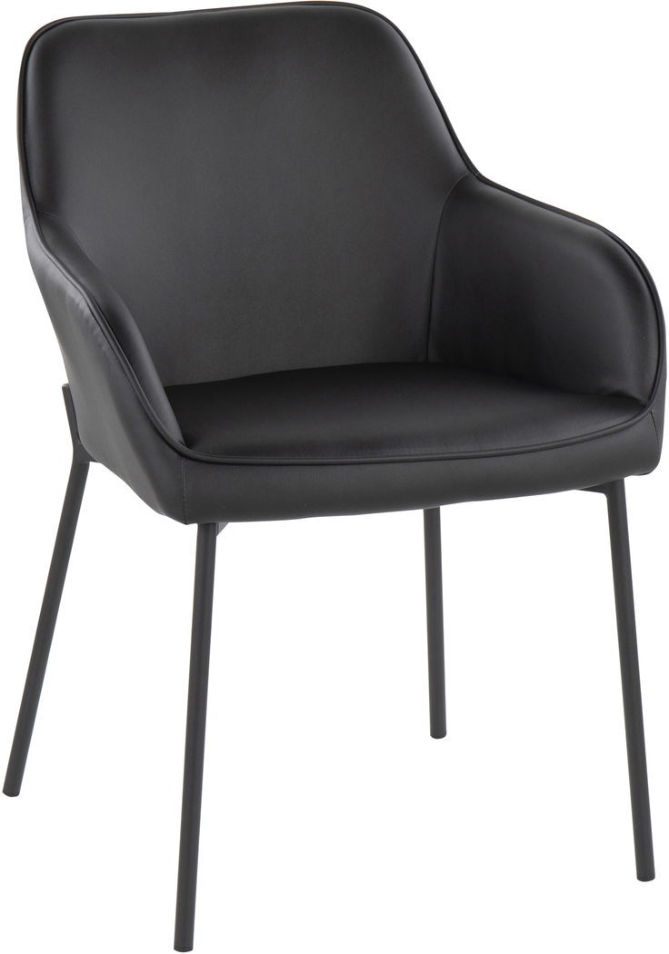 Springmire II Black Dining Chair Set of 2 - Thumbnail - Image 2