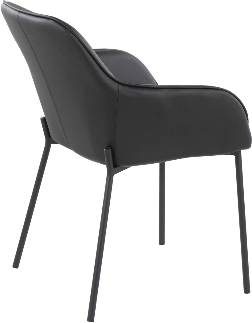 Springmire II Black Dining Chair Set of 2 - Thumbnail - Image 4