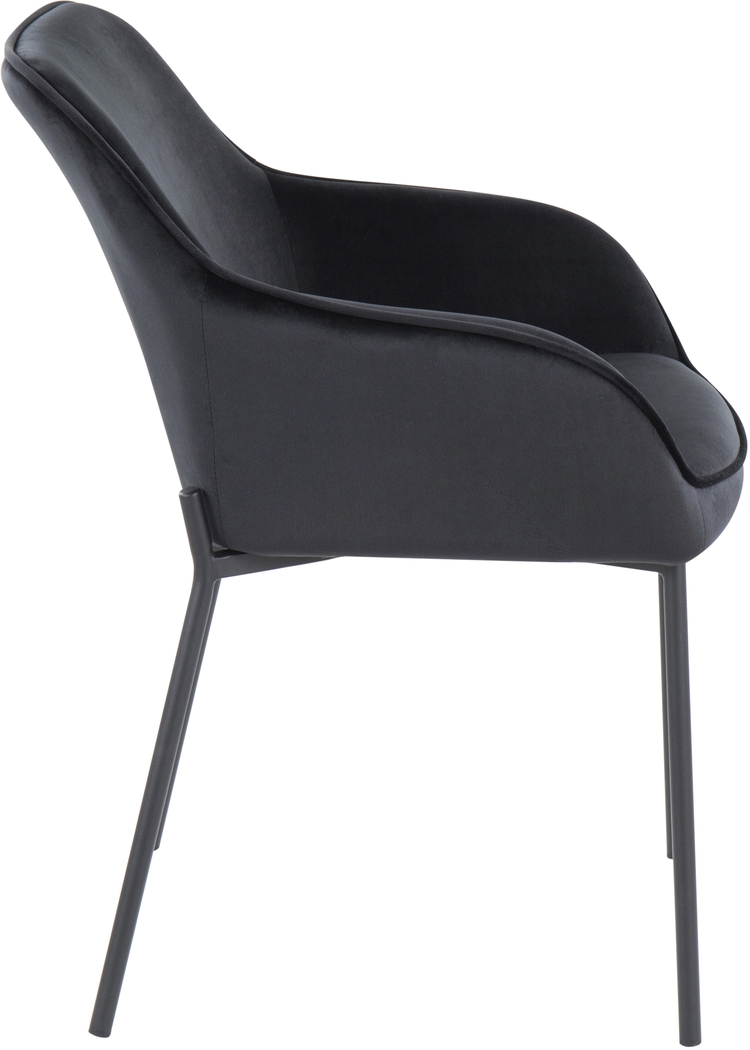 Springmire II Black Dining Chair Set of 2 - Thumbnail - Image 3