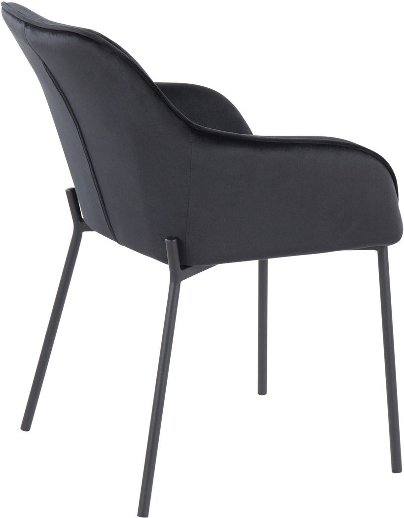 Springmire II Black Dining Chair Set of 2 - Thumbnail - Image 4